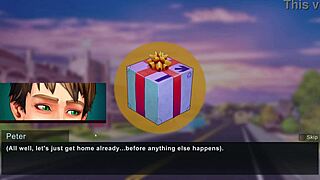In Taffy Tales Part 2, the teacher reveals her huge tits and ass in the game