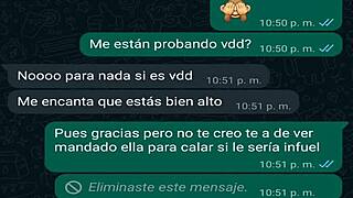 vero, my girlfriend's friend, texts me as a mexican teen amateur