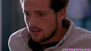 stepbro's giving stepsisters a wild ride on his sleigh