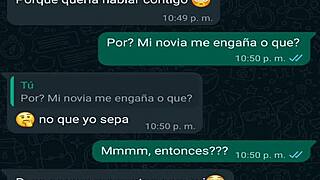 vero, my girlfriend's friend, texts me as a mexican teen amateur