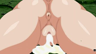 hey, check out Maron bang old pervert Master Roshi in this Dragon Ball parody!