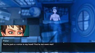 In Taffy Tales Part 2, the teacher reveals her huge tits and ass in the game