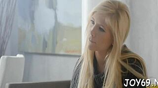 chick engages in a kinky solo act with toys and dildo.