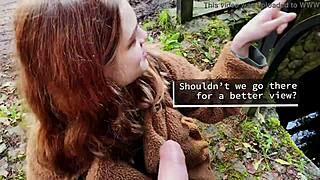 wandering through wonderlands, a cute teen couple gets lost in public adventure
