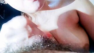 Young man relieves mother-in-law's tension