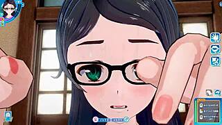 Koikatsu Sunshine: Plain Girl With Glasses Rides Face-To-Face In Hentai