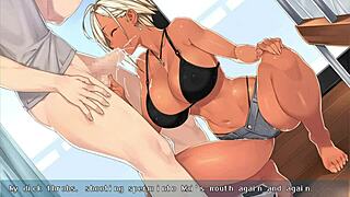 Kanobitch turns slutty in ep2! Teasing her way to wild game action!