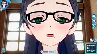 Koikatsu Sunshine: Plain Girl With Glasses Rides Face-To-Face In Hentai