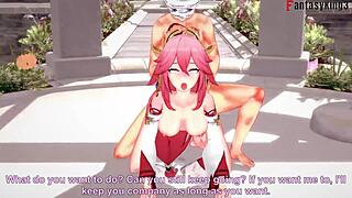 Yae Miko Fucking Naked In Genshin Impact Hentai
