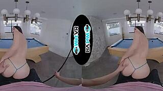 April Valentino fucks on pool table in VR!