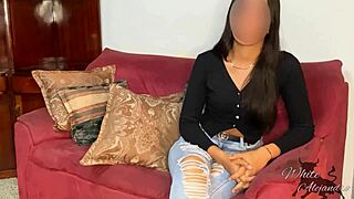 at her first casting, i filled the latina's pussy with cum