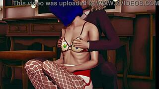 Cute 3d Lesbian Girls In Pantyhose Explore Each Other Intensely