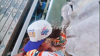 Ever tried risky public sex at an amusement park?