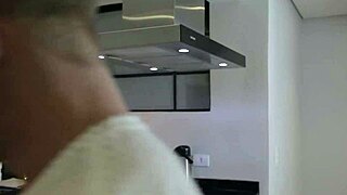 Blonde whore calls doorman to lick her pussy
