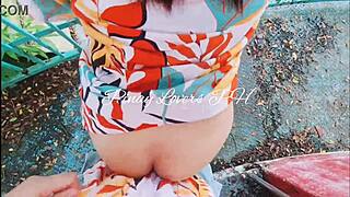 Ever tried risky public sex at an amusement park?