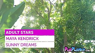 I’m totally obsessed with posing in the garden, showing off my hot body as busty redhead Maya Kendrick! It’s pure fire!
