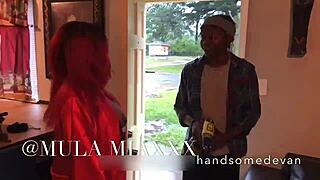 big booty ebony calls hd for help with handsomedevan and mula mia