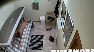 TOP SECRET Spy Cam Captures Public Gay Solarium Action