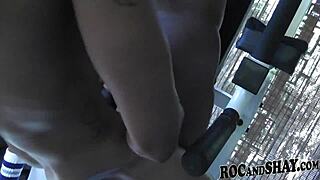 that monster black cock is fucking a sexy black girl hard