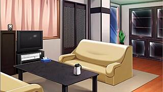 master has sex with beautiful servant, creampie in both holes