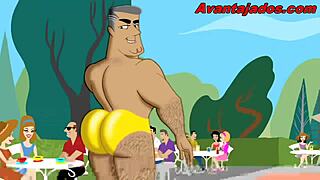 Anime Gay: O Clube de Machos RABUDOS in Hot Action