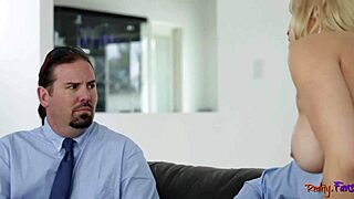 Milf gets doggystyle fucked and cuckolds her husband 😏