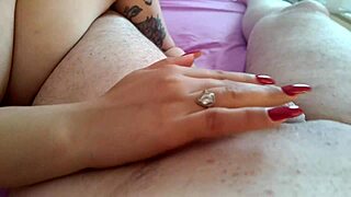 Blonde teen blows old man's dick