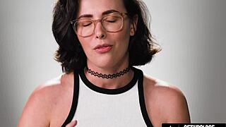 Up Close - How Casey Calvert Moans in Solo Orgasm Scene