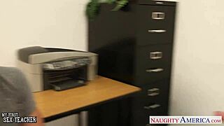 Beauty Teacher Jewels Jade Sucks and Fucks in Classroom Lingerie