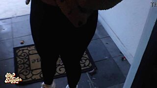 i invited doordash guy for a big tip on my tits