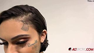 i interview busty tattooed cutie genevieve sinn backstage