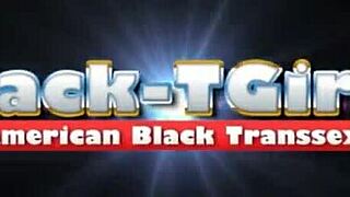 Black Tgirls Londyn Paris Strokes Herself