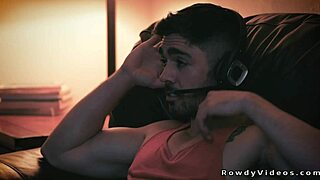 straight gamers stumble into wild gay anal action