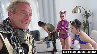 Kylie Rocket, Lulu Chu, Luna Legend ride cock intensely