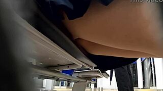 Japanese teen in uniform gets voyeured on train and home invaded for sleep orgasm