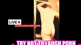 try not to laugh at this silly gay cocksucking