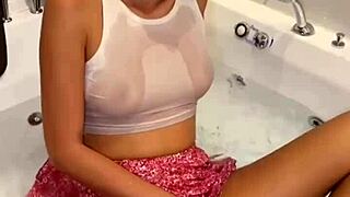 Wet Clothed Sex In Jacuzzi With Hot Tall Brunette Teen 😍