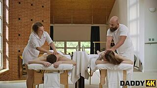 Hey, got a kinky massage vibe with my father-in-law today!