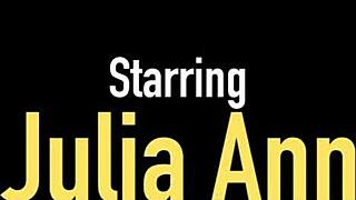 dick starved milf julia ann mouth fucks a lucky cock