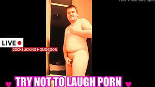 try not to laugh at this silly gay cocksucking