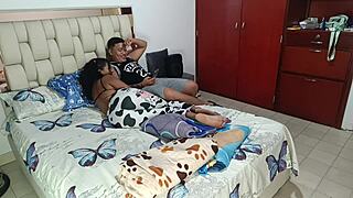 Hot Indian Brunette Blows Monster Cock In Missionary