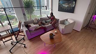 Step Daughter Gets Intense Anal Sex by Stepdad Backstage