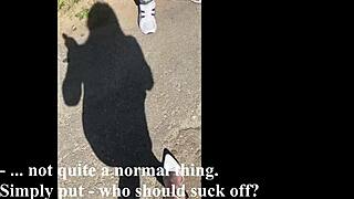 Ki-Sim Sucking a Stranger Off on a Russian Street