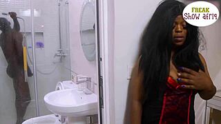 When oga is busy, the horny madam turns to the big cock gateman for intense fucking