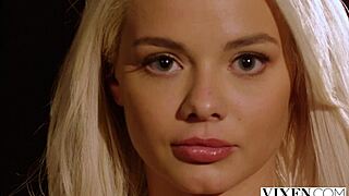 Vixen model Elsa Jean rides hard and unleashes raw desire