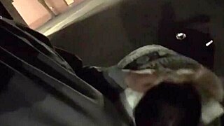 Risky wife sucks huge cock in bar and flashes downtown