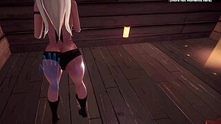 1080p60fps hot anime elf teen gets a gorgeous titjob after sitting on our face with her delicious and petite pussy in my sexiest gameplay moments on monster girl island