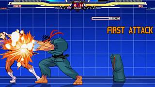 Chunli battles Long in epic anime showdown.