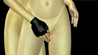 two cute girls in 3d animation kissing and rubbing pussies in various positions