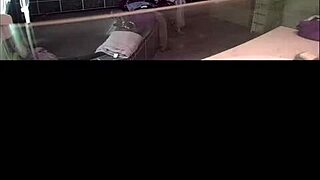 Spy on this blonde French teen in the shower!